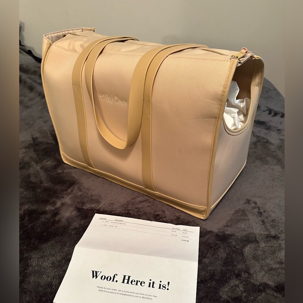 Wild One Beige Pet Carrier